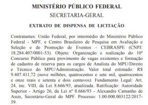 Concurso Mpu Definida A Banca Organizadora