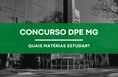Concurso DPE MG Servidores: Quais matérias estudar?