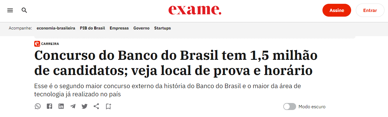 inscritos concurso banco do brasil